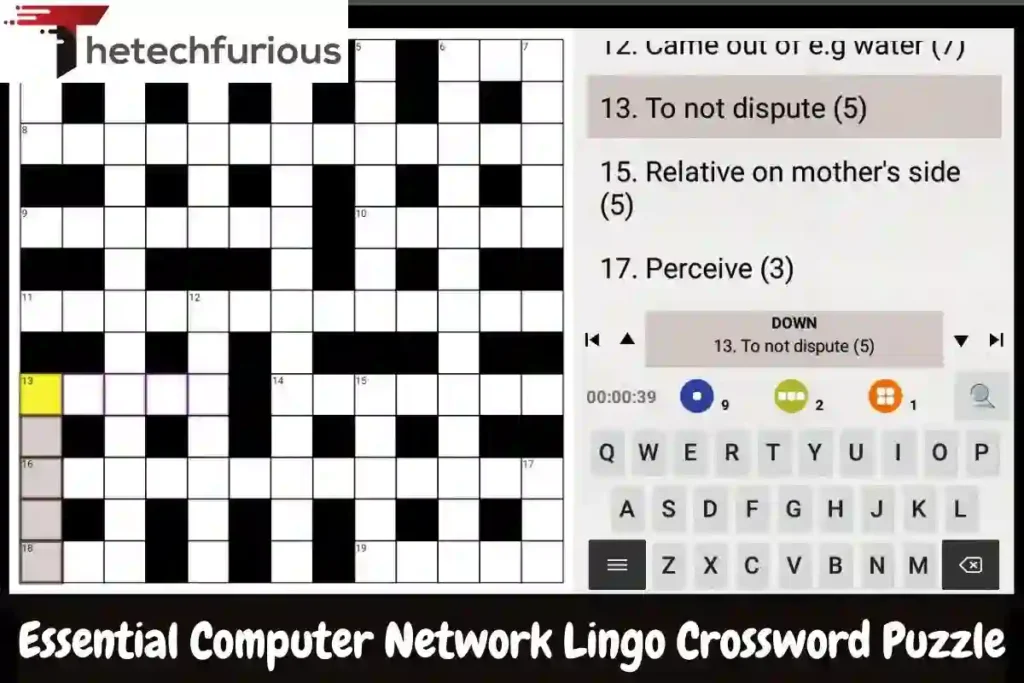 Essential Computer Network Lingo Crossword Puzzle