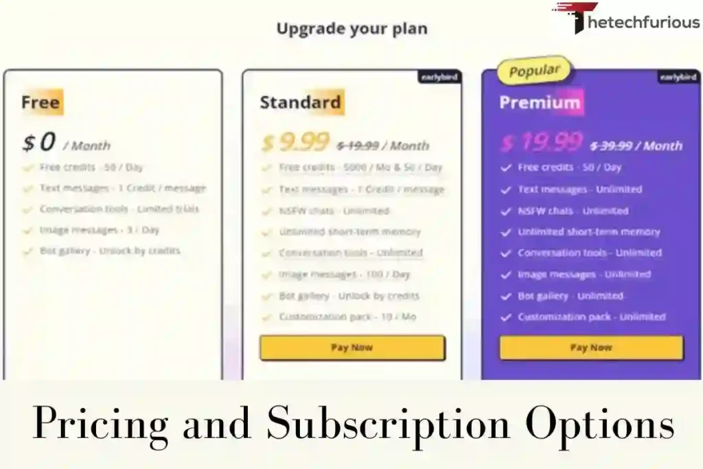 Pricing and Subscription Options