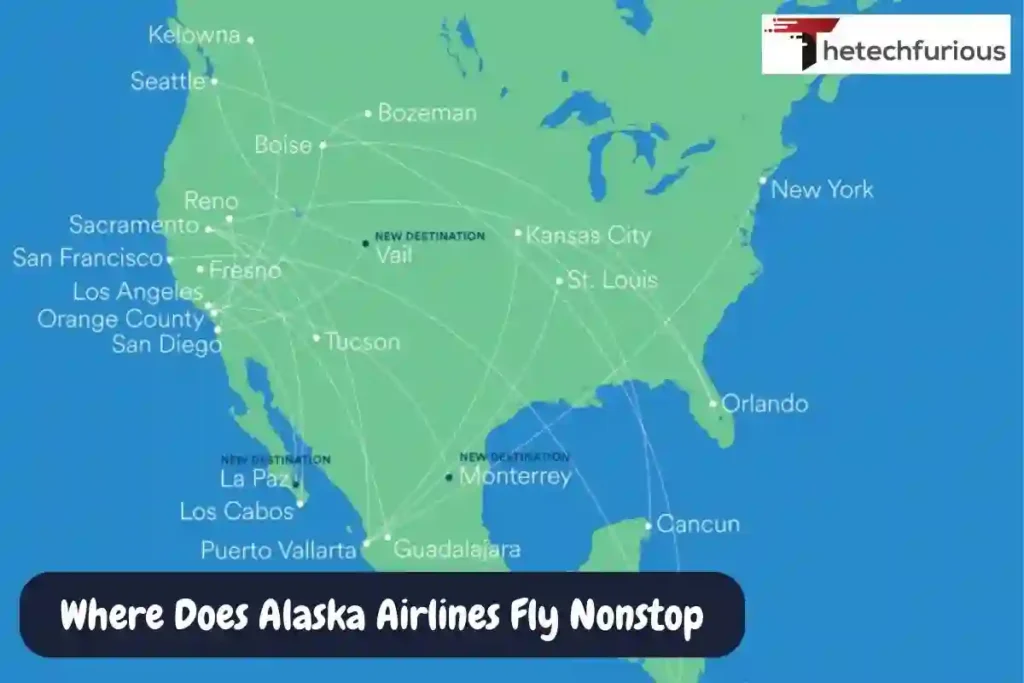 This image shows Where Does Alaska Airlines Fly Nonstop
